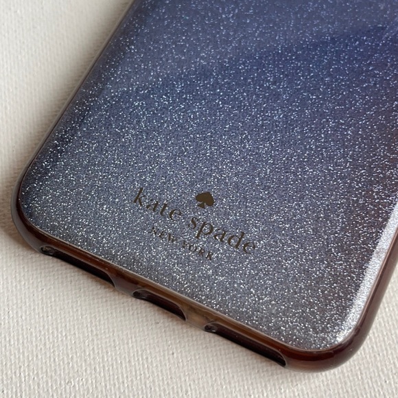 FREE with $25 purchase Kate Spade Blue Silver Ombré iPhone X Case - Picture 2 of 14